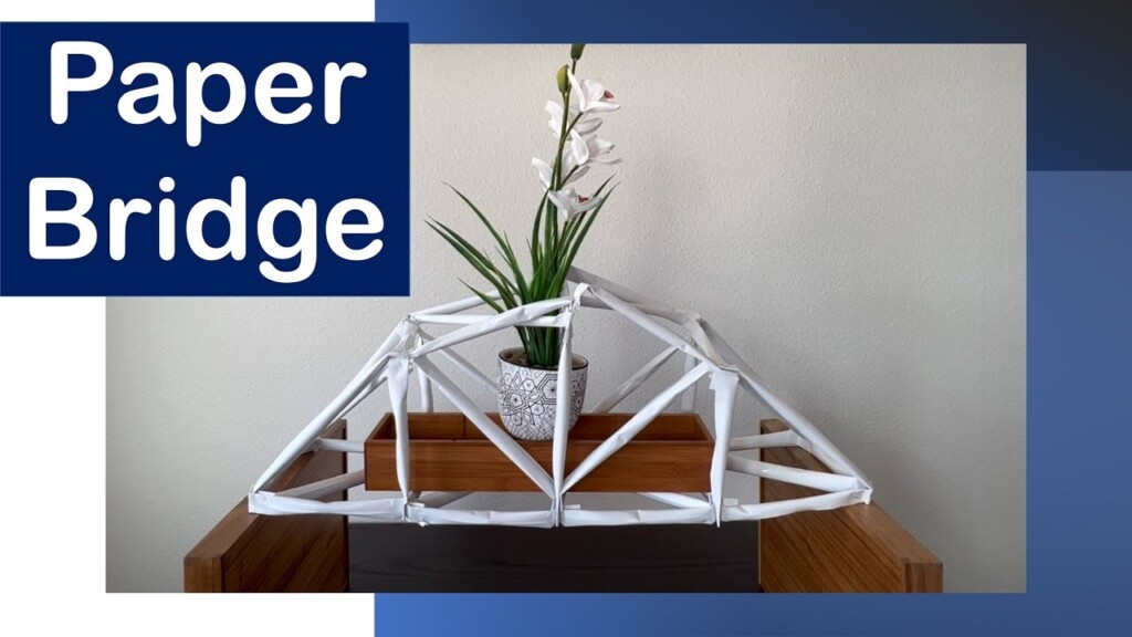How To Build A Paper Truss Bridge YouTube