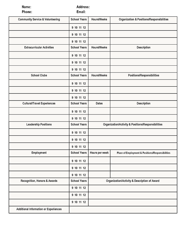 How To Create A Brag Sheet Fastweb