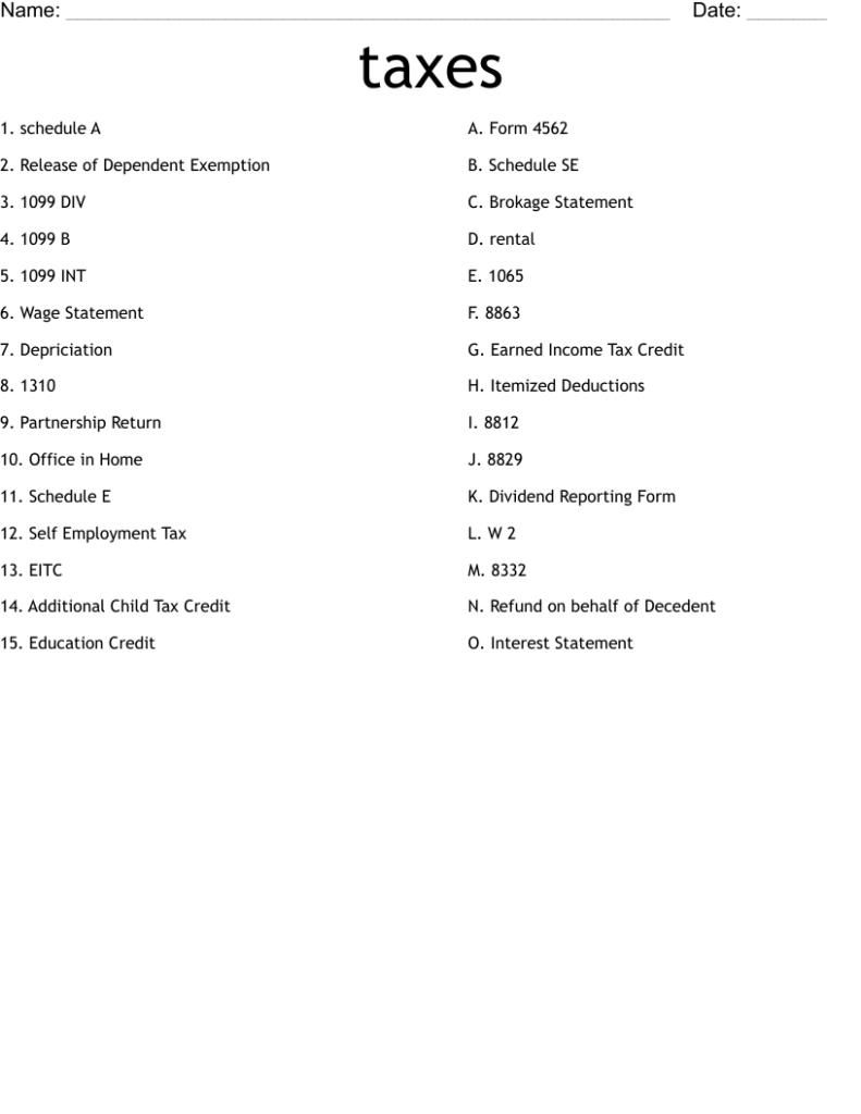 Income Tax Worksheet Dbexcelcom