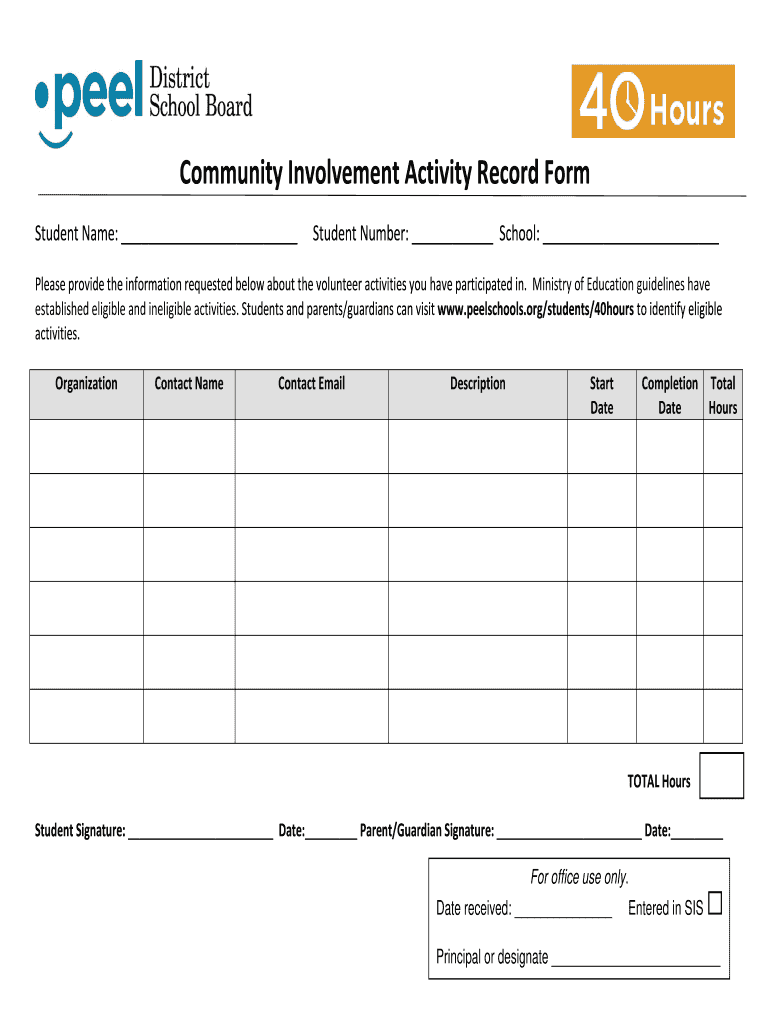 Involvement Activity Record Complete With Ease AirSlate SignNow
