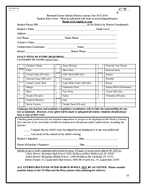 Lit Fair Submission BFormb Broward County Public Schools Broward