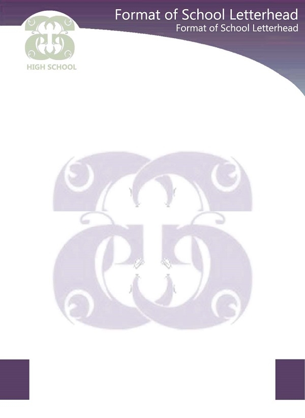 Make Your Own 7 Free School Letterhead Logo Printable Letterhead