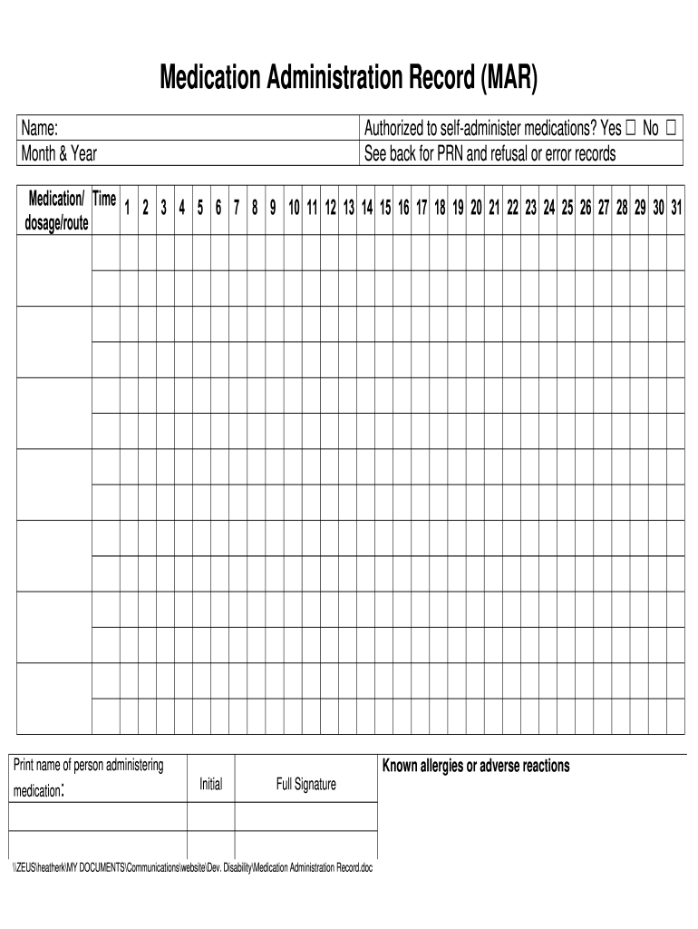 Medication Log Sheets Fill Online Printable Fillable Blank PdfFiller