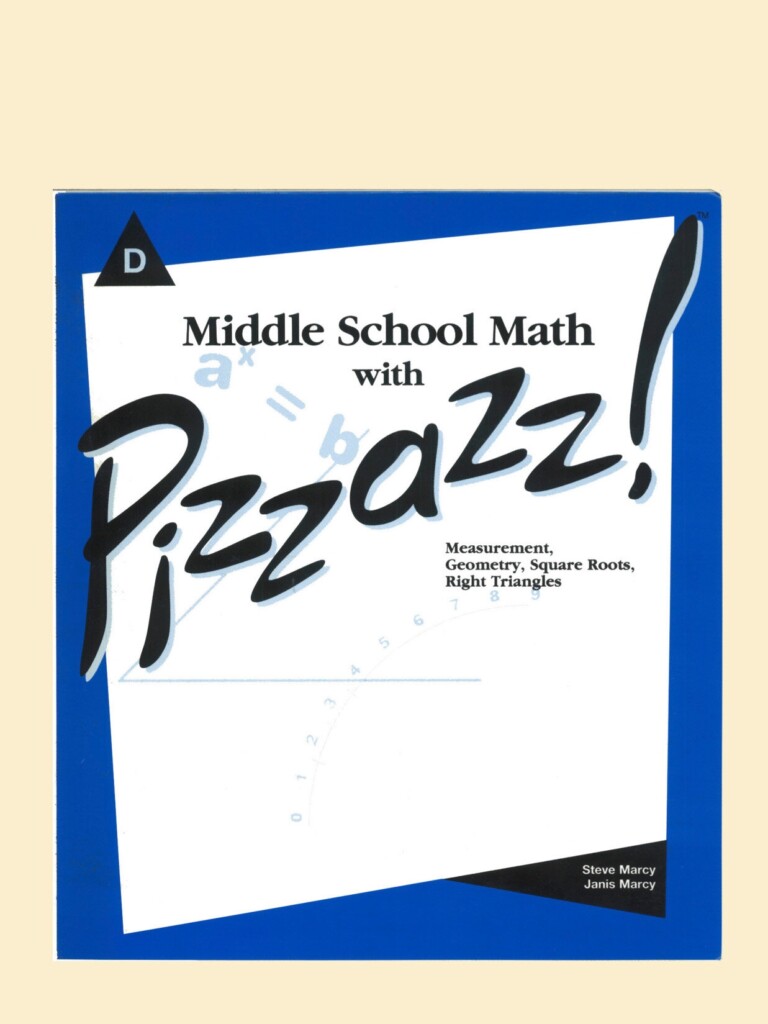 Middle School Math With Pizzazz Book D 96 Pages Marcy Mathworks