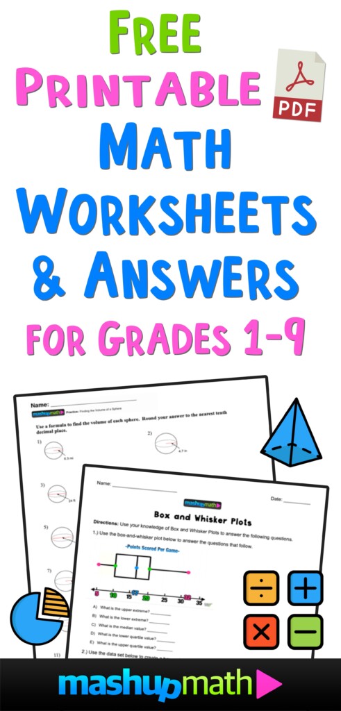 Middle School Math Worksheets