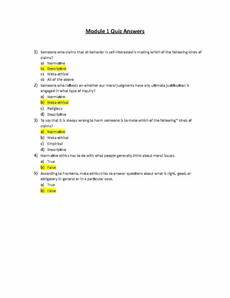 Module 1 Quiz Answers Module 1 Quiz Answers 1 Someone Who Claims 