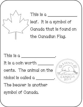 My Book About Canada FREE 8 page Symbols Of Canada Booklet Homeschool 