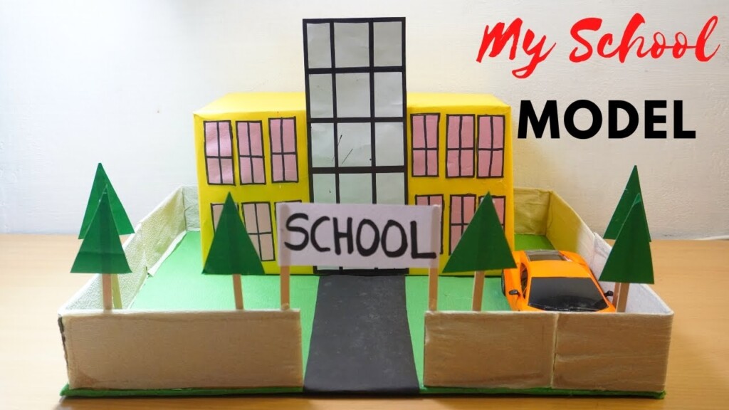 My SCHOOL Building MODEL Making Using CardBoard DIY Project Science 