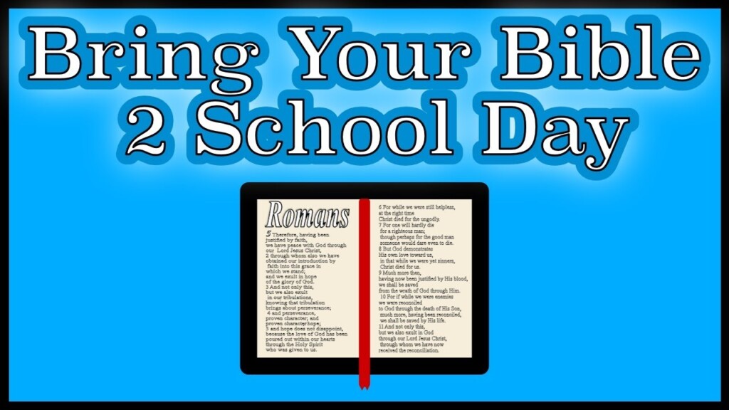National Bring Your Bible To School Day 2025 Khalil Jonathan