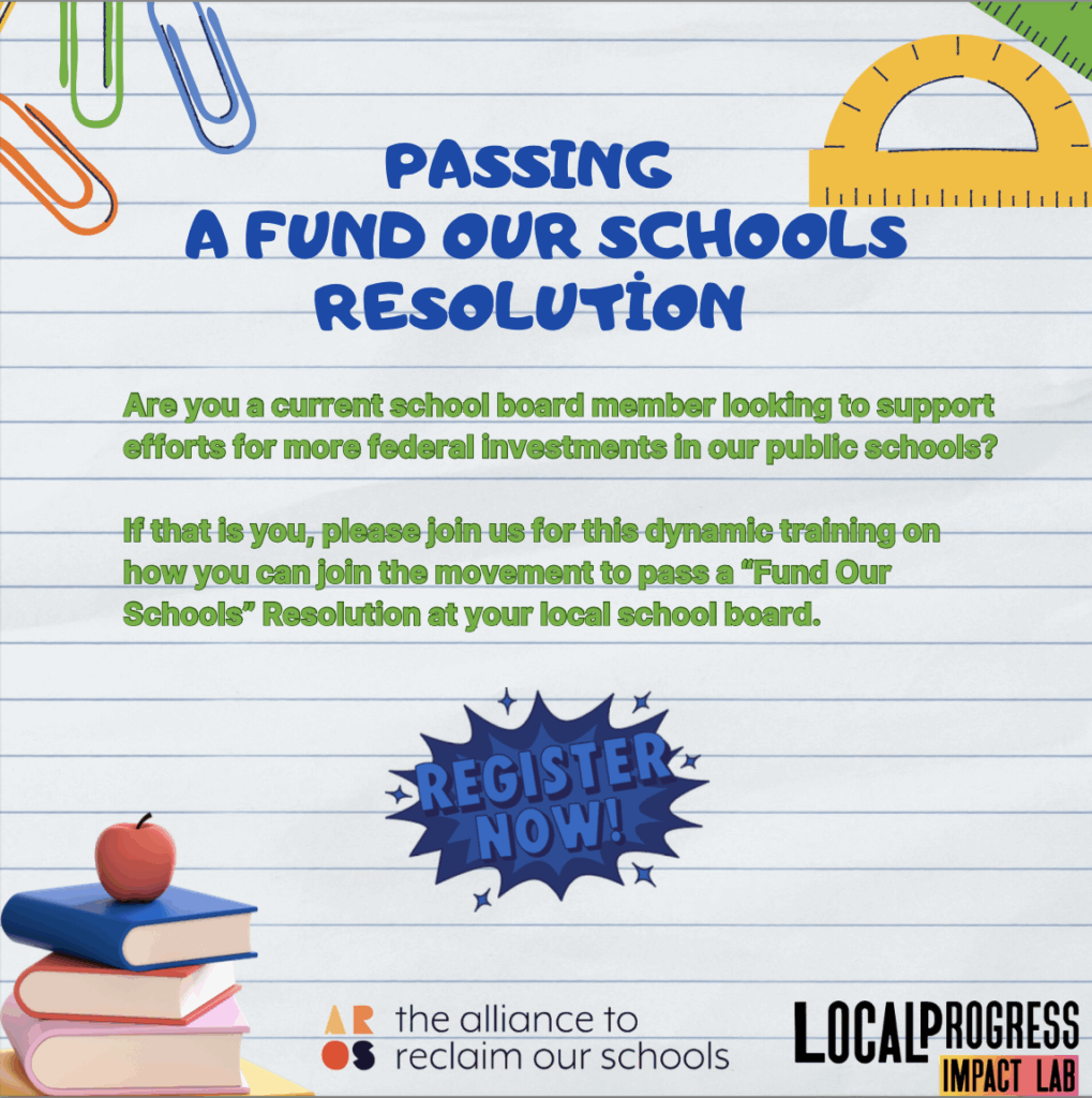 Passing A 39 Fund Our Schools 39 Resolution A Briefing For School Board 