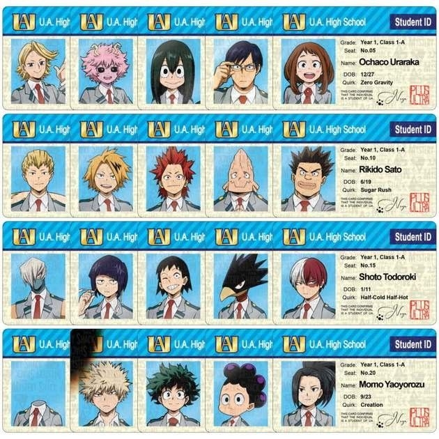 Pin By Juliano Paz Pereira On Boku No Hero Academia Class 1 A My