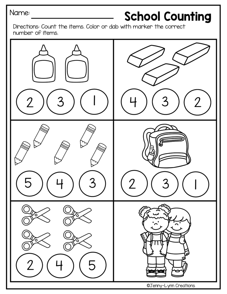 Pre K Back To School Math Literacy Made By Teachers Kindergarten 