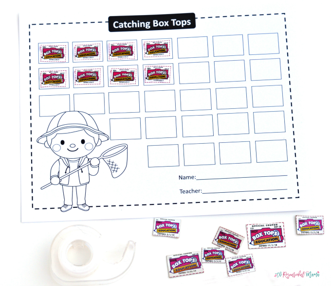 Printable Box Top Collection Sheets