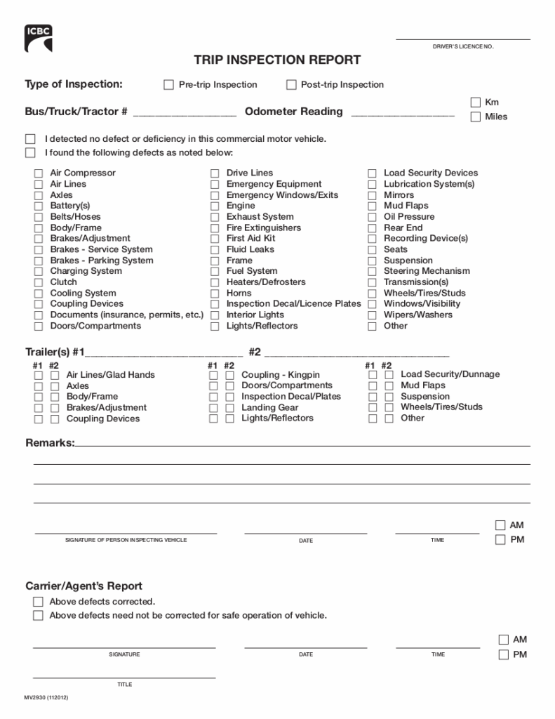 Printable Cdl Pre Trip Inspection Cheat Sheet