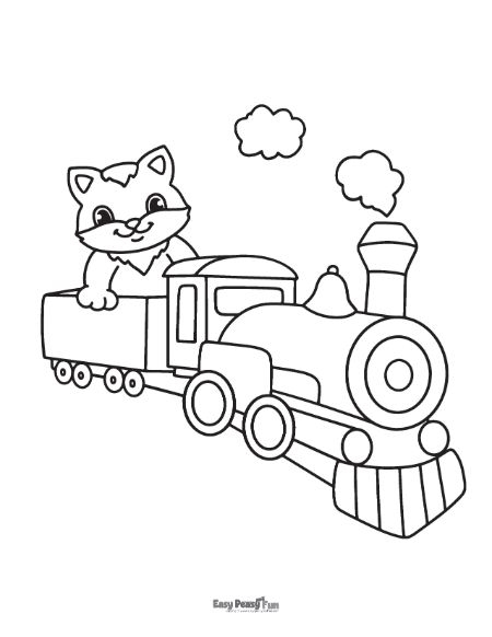 Printable Train Coloring Pages 30 Sheets To Color Easy Peasy And Fun
