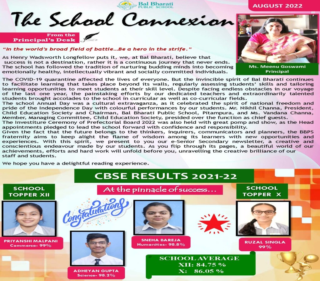 Publications Bal Bharti Public School Pitampura