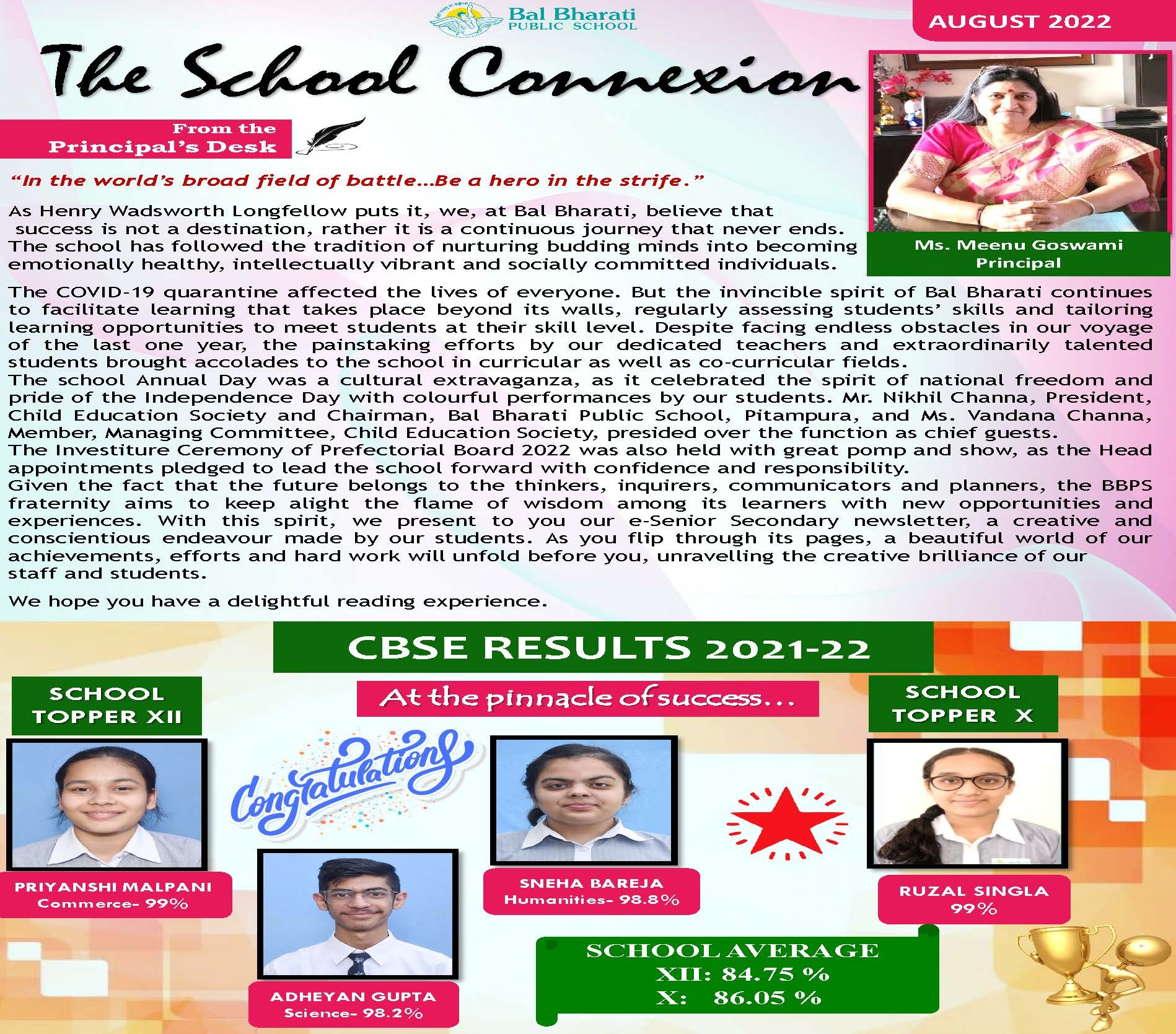 Publications Bal Bharti Public School Pitampura