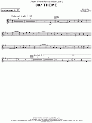  quot 007 Theme quot Sheet Music 8 Arrangements Available Instantly Musicnotes