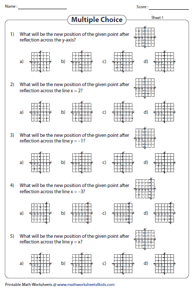 Reflection Worksheets