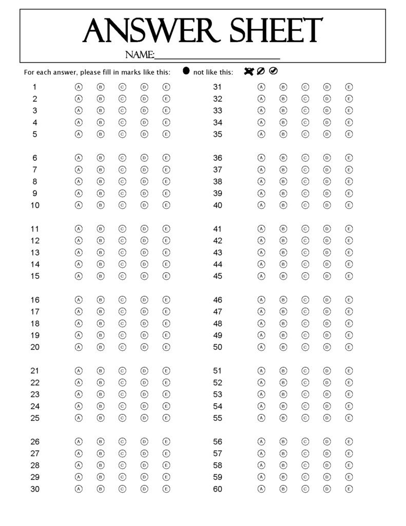 Remark Office OMR Sample Bubble Forms For Tests Assessments Exams 