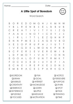Results For Boredom Worksheets TPT