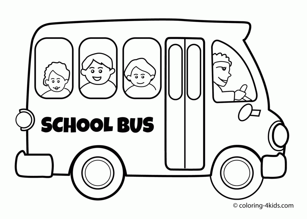 School Bus Coloring Pages To Download And Print For Free