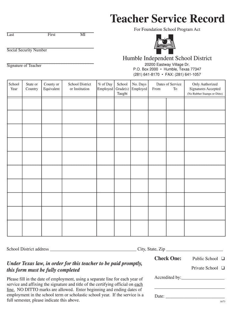 Service Record Example 1973 2025 Form Fill Out And Sign Printable PDF 