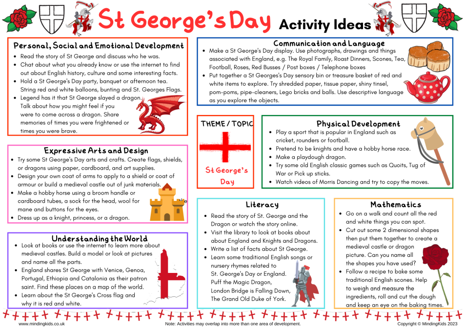 St George s Day Activity Ideas MindingKids