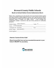 Streamline Back to School Forms With Online Submission Broward 