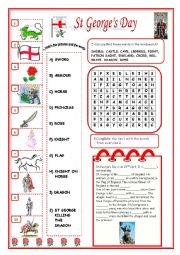 The Legend Of Saint George And The Dragon Worksheets