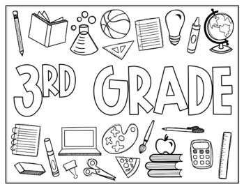 Third Grade School Coloring Pages