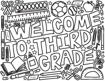 Third Grade School Coloring Pages