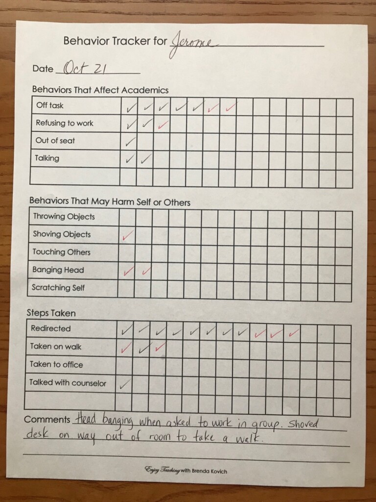 This Is The Perfect Way To Track Student Behavior In The Classroom