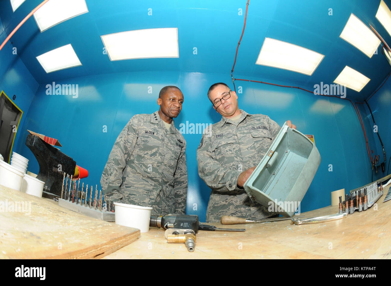 U S Air Force Tech Sgt Dave Cruz A Sheet Metal Mechanic With The