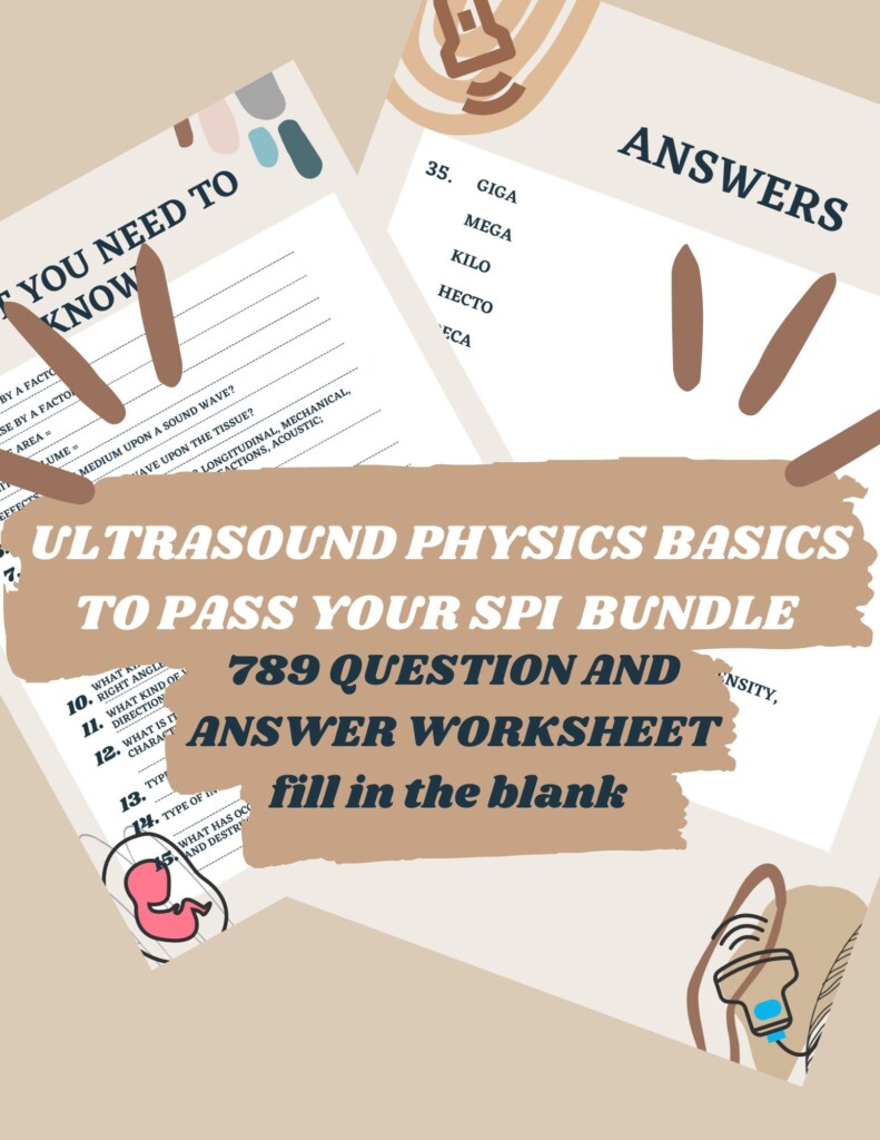 Ultrasound Physics Question Answer Worksheet DMS Study Etsy