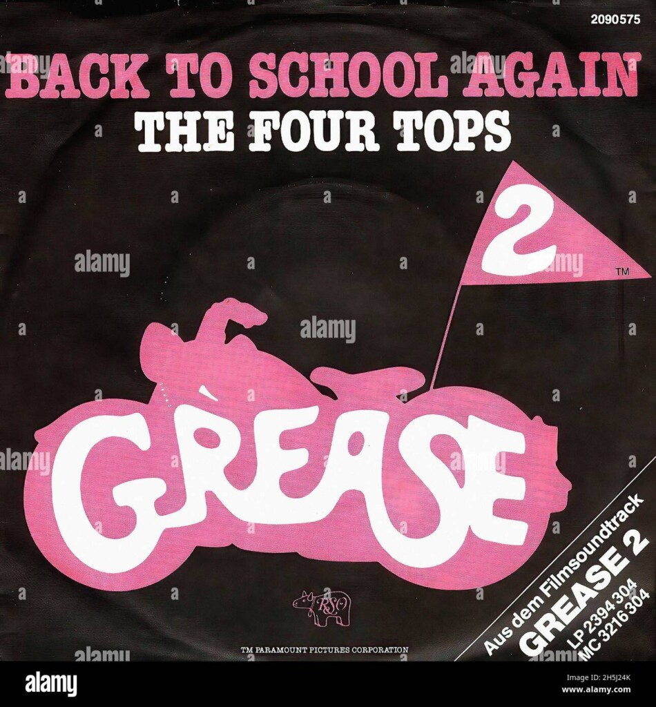 Vintage Single Record Cover Grease 2 Soundtrack OST Four Tops 