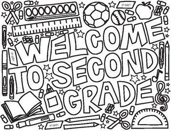 Welcome To 2nd Grade Coloring Pages