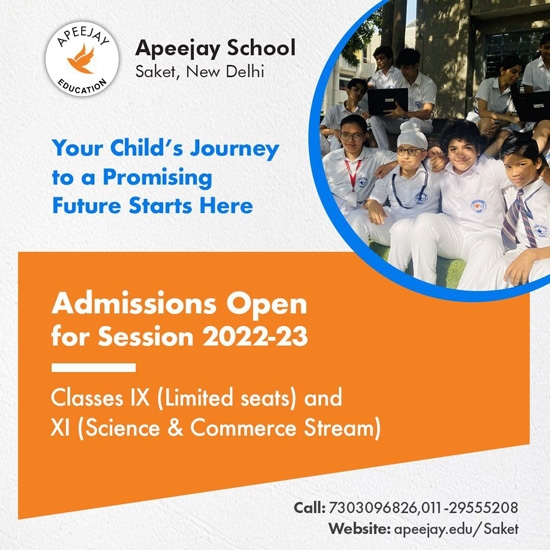 Welcome To Apeejay School Saket New Delhi About