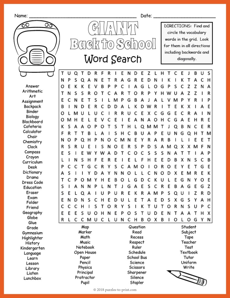 Word Puzzles Worksheets